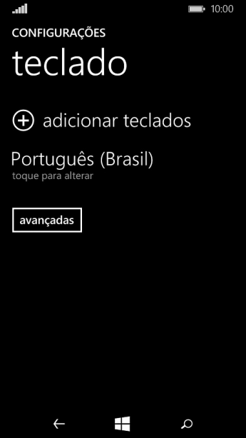 Pressione adicionar teclados. Pressione adicionar teclados.
