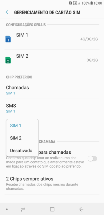Pressione a configuração desejada. Pressione a configuração desejada.