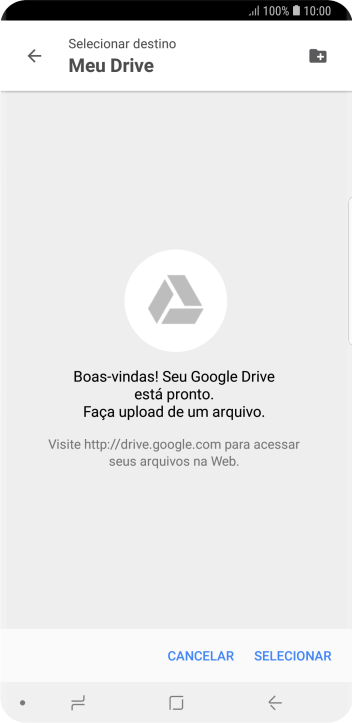 Se você quiser criar uma nova pasta, deve pressionar o ícone de nova pasta, e seguir as instruções da tela para criá-la. Se você quiser criar uma nova pasta, deve pressionar o ícone de nova pasta, e seguir as instruções da tela para criá-la.