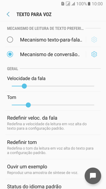 Pressione o ícone de configurações ao lado de Pressione o ícone de configurações ao lado de