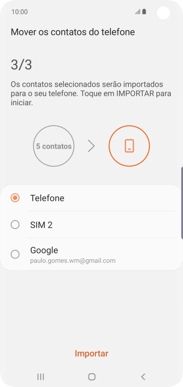 Pressione Importar. Pressione Importar.