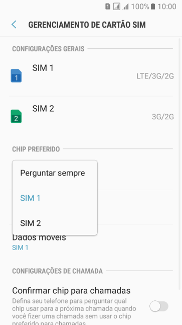 Pressione a configuração desejada. Pressione a configuração desejada.