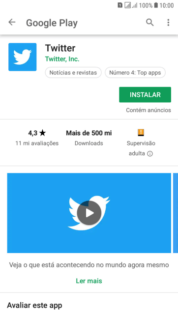 Pressione INSTALAR, e siga as indicações da tela para instalar o app. Pressione INSTALAR, e siga as indicações da tela para instalar o app.