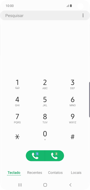 Pressione o ícone de menu. Pressione o ícone de menu.