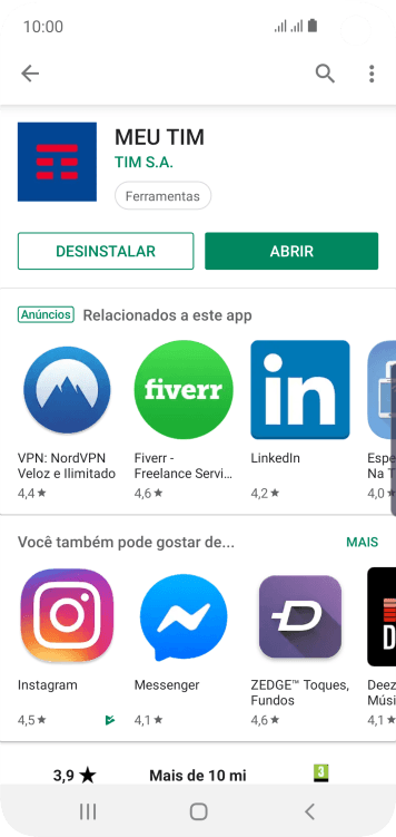 Pressione a tecla de início para finalizar e voltar à tela inicial. Pressione a tecla de início para finalizar e voltar à tela inicial.
