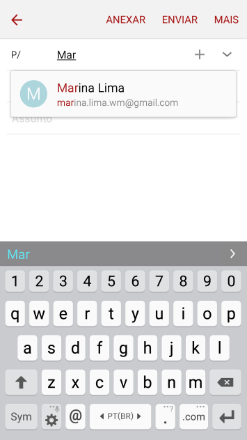 Pressione o contato desejado. Pressione o contato desejado.