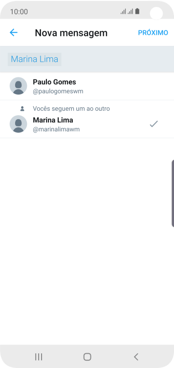 Pressione PRÓXIMO. Pressione PRÓXIMO.