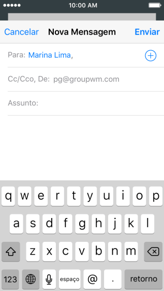Pressione Assunto:, e digite o assunto desejado. Pressione Assunto:, e digite o assunto desejado.