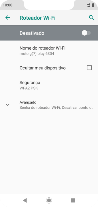 Pressione Nome do roteador Wi-Fi. Pressione Nome do roteador Wi-Fi.