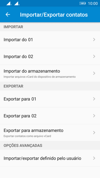 Pressione Importar do ‹SIM›. Pressione Importar do ‹SIM›.