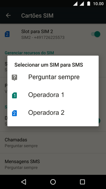 Pressione o chip desejado. Pressione o chip desejado.