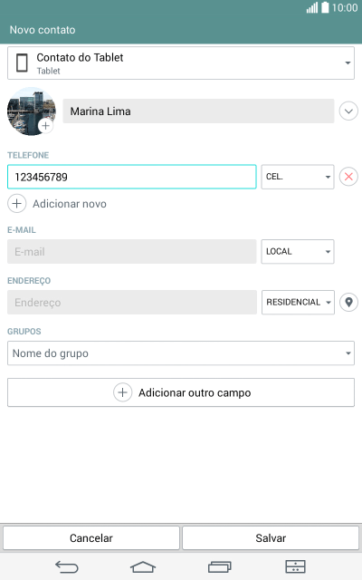 Pressione a lista suspensa ao lado do número de telefone. Pressione a lista suspensa ao lado do número de telefone.
