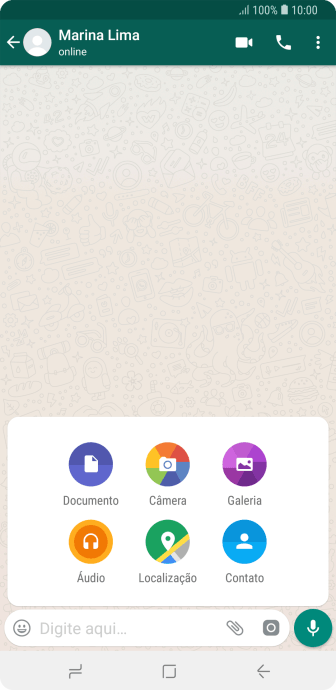 Pressione Galeria, e navegue até a foto ou vídeo desejado. Pressione Galeria, e navegue até a foto ou vídeo desejado.