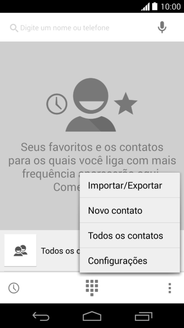Pressione Configurações Pressione Configurações