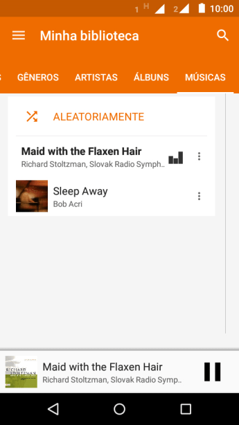 Pressione o título da música. Pressione o título da música.