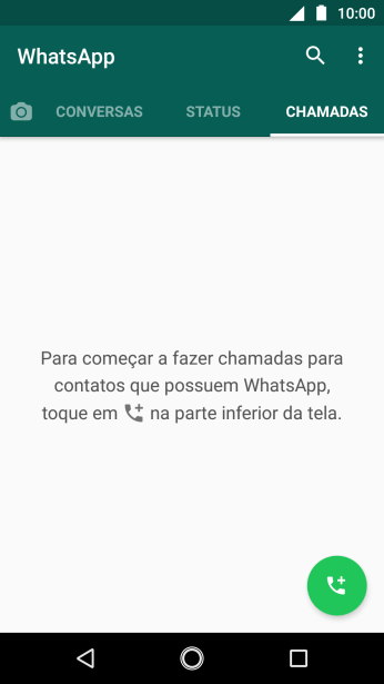 Pressione o ícone de chamada. Pressione o ícone de chamada.
