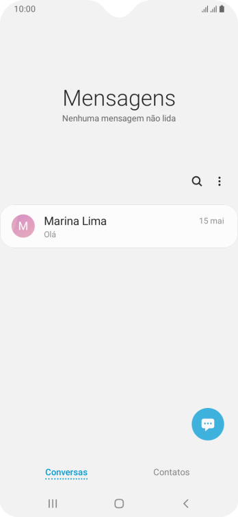 Pressione o ícone de menu. Pressione o ícone de menu.