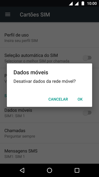 Se você desativar a função, deve pressionar OK. Se você desativar a função, deve pressionar OK.