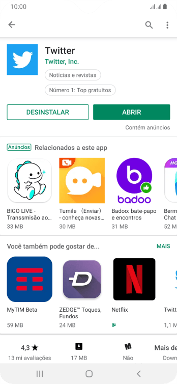 Pressione a tecla de início para finalizar e voltar à tela inicial. Pressione a tecla de início para finalizar e voltar à tela inicial.