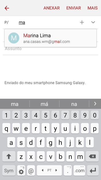 Pressione o contato desejado. Pressione o contato desejado.