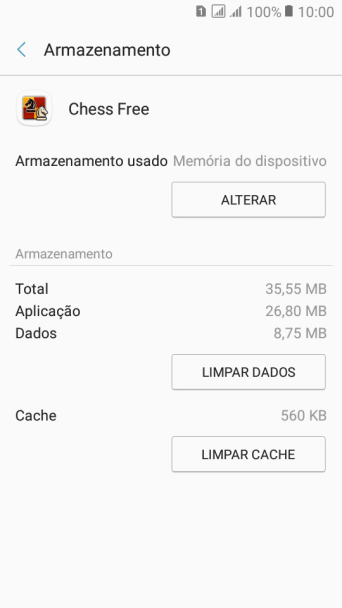 Pressione LIMPAR CACHE. Pressione LIMPAR CACHE.