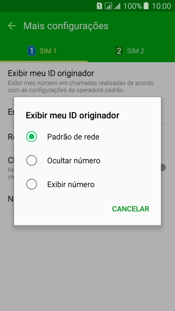 Pressione Exibir número para ativar a identificação do seu número. Pressione Exibir número para ativar a identificação do seu número.