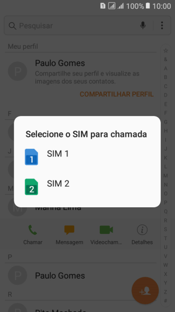 Pressione o chip desejado. Pressione o chip desejado.