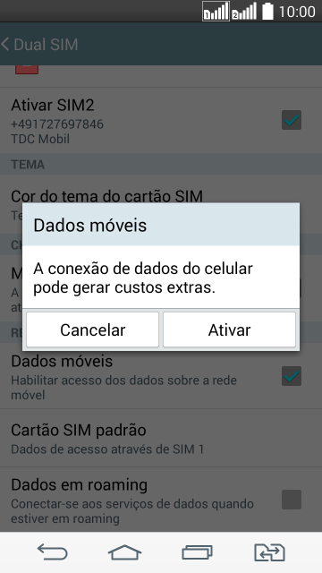 Se você quiser ativar a função, deve pressionar Ativar. Se você quiser ativar a função, deve pressionar Ativar.