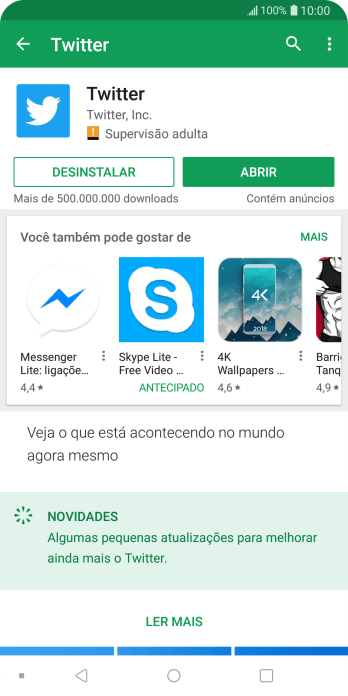 Pressione a tecla de início para finalizar e voltar à tela inicial. Pressione a tecla de início para finalizar e voltar à tela inicial.