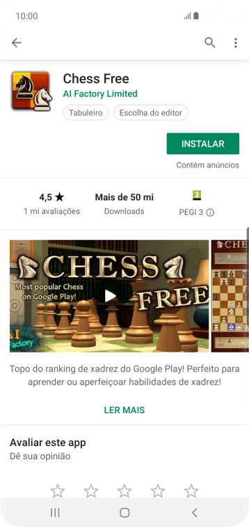 Pressione INSTALAR, e siga as indicações da tela para instalar o app. Pressione INSTALAR, e siga as indicações da tela para instalar o app.