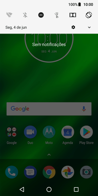 Pressione o ícone de configurações. Pressione o ícone de configurações.
