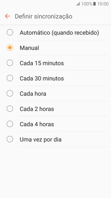 Pressione a configuração desejada. Pressione a configuração desejada.