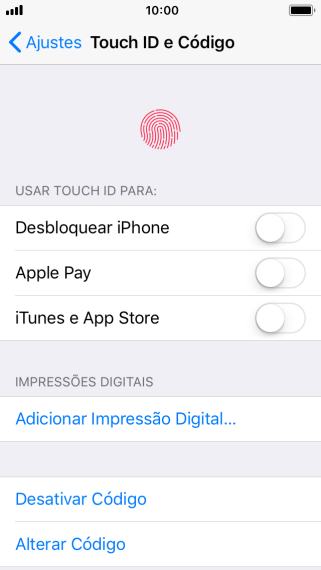 Pressione Desativar Código, e digite o código de bloqueio do celular. Pressione Desativar Código, e digite o código de bloqueio do celular.