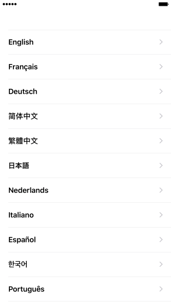 Pressione o idioma desejado. Pressione o idioma desejado.