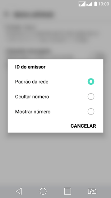 Pressione Mostrar número para ativar a identificação do seu número. Pressione Mostrar número para ativar a identificação do seu número.