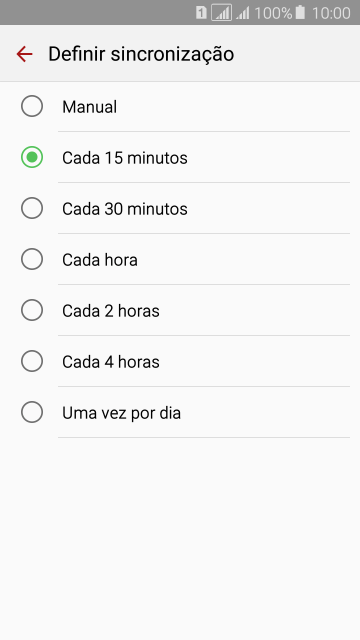 Pressione a configuração desejada. Pressione a configuração desejada.