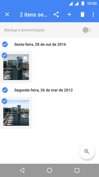 Pressione o ícone de compartilhar. Pressione o ícone de compartilhar.