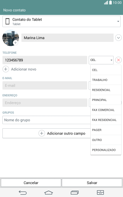 Pressione o tipo de número. Pressione o tipo de número.