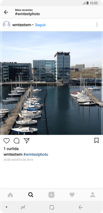 Pressione o ícone de novo post. Pressione o ícone de novo post.