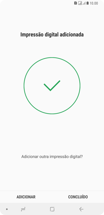 Pressione CONCLUÍDO. Pressione CONCLUÍDO.