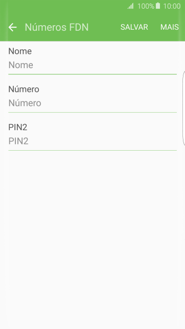 Pressione Nome, e digite o nome desejado. Pressione Nome, e digite o nome desejado.