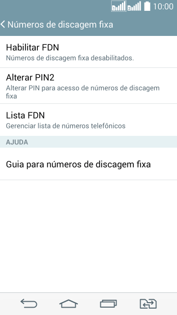 Pressione Lista FDN. Pressione Lista FDN.