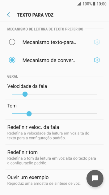 Pressione o ícone de configurações ao lado de Pressione o ícone de configurações ao lado de