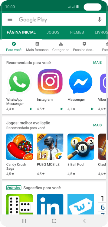 Deslize para a direita a partir do lado esquerdo da tela. Deslize para a direita a partir do lado esquerdo da tela.