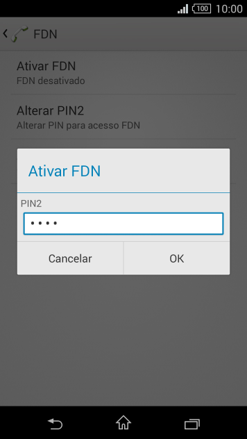 Digite o código PIN2, e pressione OK. Digite o código PIN2, e pressione OK.