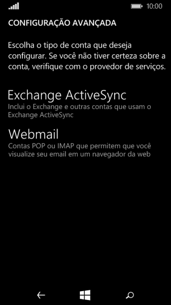 Pressione Webmail. Pressione Webmail.