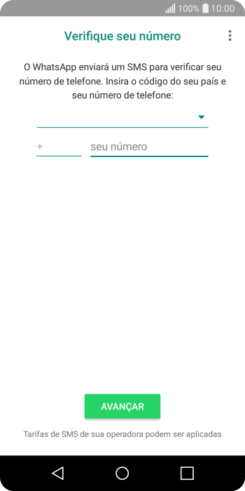 Pressione a lista suspensa. Pressione a lista suspensa.