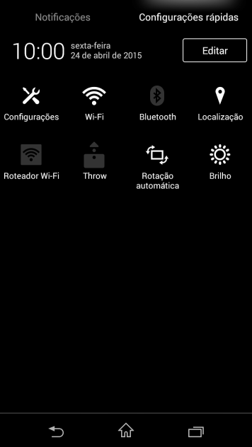 Pressione Configurações . Pressione Configurações .