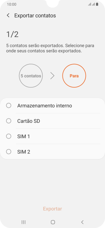 Pressione ‹SIM›. Pressione ‹SIM›.