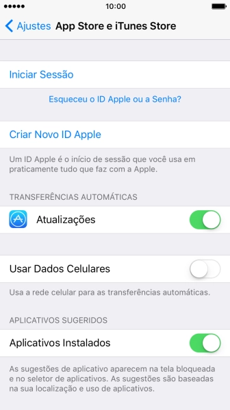 Pressione Iniciar Sessão. Pressione Iniciar Sessão.